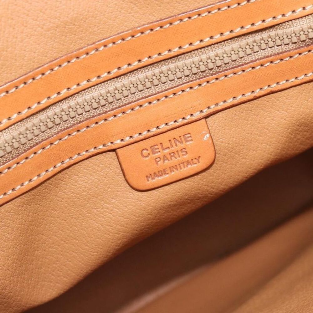 Celine Vintage Macadam Handbag Canvas Brown Canvas Handbag - Picture 6 of 16